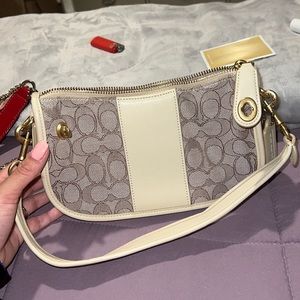 Coach beige small purse